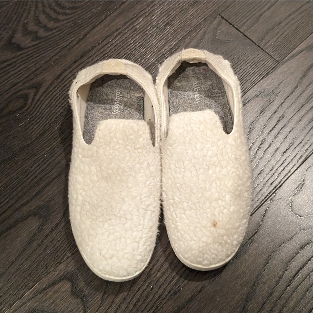 Allbirds Women's Wool Louger Fluffs Natural White (Cream Sole) Sz 8